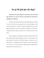 Tài liệu Ăn gì để giữ gìn sắc đẹp? docx