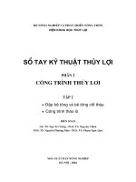 Tài liệu Sổ tay Kỹ Thuật Thuỷ Lợi -Phần 2-Tập 2 - Chương 1 docx