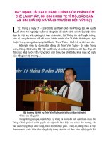 Tài liệu ĐẨY MẠNH CẢI CÁCH HÀNH CHÍNH ppt