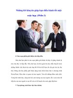 Tài liệu Những lời khuyên giúp bạn điều hành tốt một cuộc họp. (Phần 2) docx