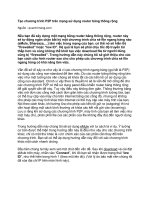 Tài liệu Tạo chương trình P2P trên mạng sử dụng router băng thông rộng pptx