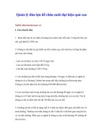 Tài liệu Quản lý đàn lợn để chăn nuôi đạt hiệu quả cao doc