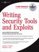 Tài liệu Writing security tools and exploits ppt