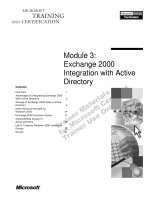 Tài liệu Module 3: Exchange 2000 Integration with Active Directory pdf