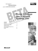 Tài liệu Module 9: Message Flow in Microsoft Exchange 2000 pdf