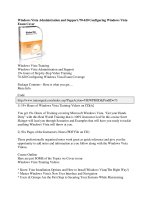 Tài liệu Windows Vista Administration and Support /70-620 Configuring Windows Vista Exam Cover pdf