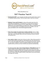 SAT Practice Test 2012 2013 