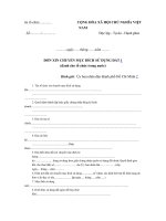 Tài liệu Mẫu đơn chuyển mục đích sử dụng đất docx