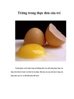 Tài liệu Trứng trong thực đơn của trẻ doc