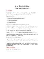 Tài liệu Bổ túc về giải tích tổ hợp pdf