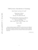 Tài liệu TASI Lectures: Introduction to Cosmology docx