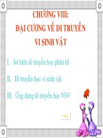Tài liệu Đại cương về di truyền vi sinh vật docx