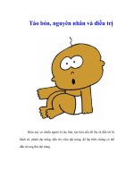 Tài liệu Táo bón, nguyên nhân và điều trị ppt