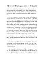 Tài liệu Một số vấn đề cần quan tâm khi để lúa chét pptx