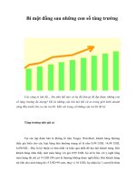 Tài liệu Bí mật đằng sau những con số tăng trưởng pptx