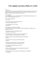Tài liệu Trắc nghiệm sản khoa (Phần 16 và hết) pdf