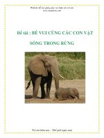 Tài liệu Đề tài - BÉ VUI CÙNG CÁC CON VẬT SỐNG TRONG RỪNG ppt