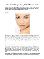 Tài liệu 10 sai lầm ''''chết người'''' của giới trẻ khi chăm sóc da ppt