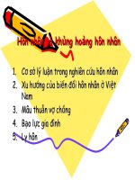 Tài liệu Hôn nhân và khủng hoảng hôn nhân pptx