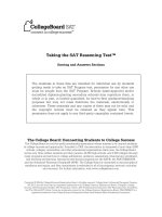 PHIẾU LÀM BÀI THI SAT VÀ HÌNH THỨC CHẤM ĐIỂM