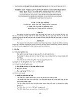 Tài liệu NGHIÊN CỨU VIỆC DẠY NGỮ PHÁP TIẾNG ANH CHO HỌC SINH TIỂU HỌC TẠI CÁC TRƯỜNG TIỂU HỌC doc