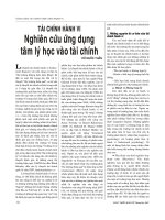 Tài liệu Tài chính hành vi nghiên cứu ứng dụng docx