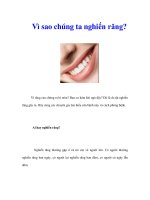 Tài liệu Vì sao chúng ta nghiến răng? pptx