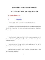 Tài liệu MỘT SỐ BIỆN PHÁP NÂNG CHẤT LƯỢNG DẠY GIẢI TOÁN HÌNH HỌC Ở BẬC TIỂU HỌC doc