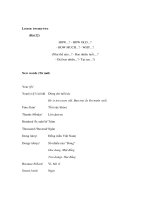 Tài liệu Tiếng Anh lớp 1, 2 - Lesson twenty -two (Bài 22) HOW...? - HOW OLD...? - HOW MUCH...? - WHY...? pdf