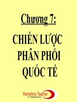 Tài liệu Bài giảng: Chiến lược phân phối quốc tế docx