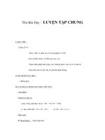 Tài liệu Gíao án toán lớp 1 - LUYỆN TẬP CHUNG - Các số từ 1 đến 100 doc