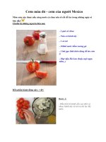 Tài liệu Cơm màu đỏ - cơm của người Mexico pptx