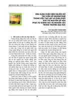 Tài liệu ỨNG DỤNG PHẦN MỀM NGUỒN MỞ THƯ VIỆN SỐ GREENSTONE pptx