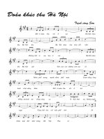 Tài liệu Bài hát đoản khúc thu Hà Nội - Trịnh Công Sơn (lời bài hát có nốt) ppt