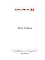 SỔ TAY TÍN DỤNG TECHCOMBANK 2005