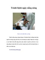 Tài liệu Tránh bệnh ngày nắng nóng docx