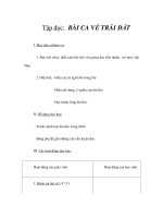 Tài liệu Tập đọc - BÀI CA VỀ TRÁI ĐẤT doc