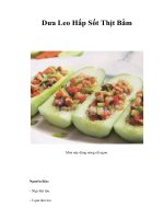 Tài liệu Dưa Leo Hấp Sốt Thịt Bằm pptx