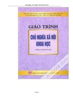 Tài liệu Bài giảng: chủ nghĩa xã hội khoa học pptx