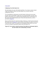 Tài liệu [ Team LiB ] Configuring Your Safe Senders List The Safe Senders list is part of the Junk E-mail pdf