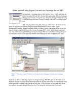 Tài liệu Khám phá tính năng Export List mới của Exchange Server 2007 pdf