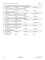 Tài liệu 3420 TOEIC vocabulary tests words by Meaning part 24 ppt