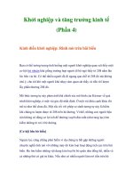 Tài liệu Khởi nghiệp và tăng trưởng kinh tế (Phần 4) pdf