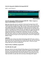 Tài liệu Các tính năng quản lý Mailbox Exchange 2007 SP1 doc