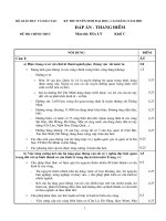 Tài liệu Đáp án đề thi đại học - cao đẳng môn địa khối C năm 2003 pptx