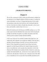 Tài liệu LUYỆN ĐỌC TIẾNG ANH QUA TÁC PHẨM VĂN HỌC-JANE EYRE CHARLOTTE BRONTE -Chapter 6 pptx