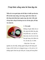 Tài liệu 5 loại thức uống mùa hè làm đẹp da docx