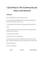 Tài liệu Cấp lại đăng ký, biển số phương tiện giao thông cơ giới đường bộ doc