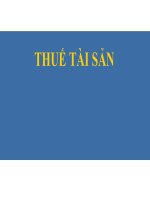 Tài liệu Tài liệu: THUẾ TÀI SẢN pptx
