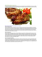 Hấp dẫn đặc biệt món sườn heo 